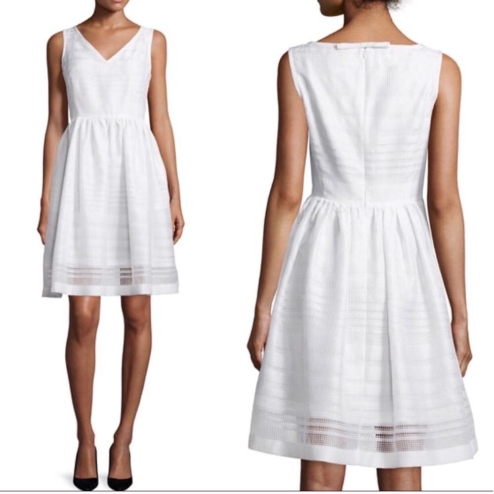 SALE! Kate Spade ribbon organza White Dress  NEW